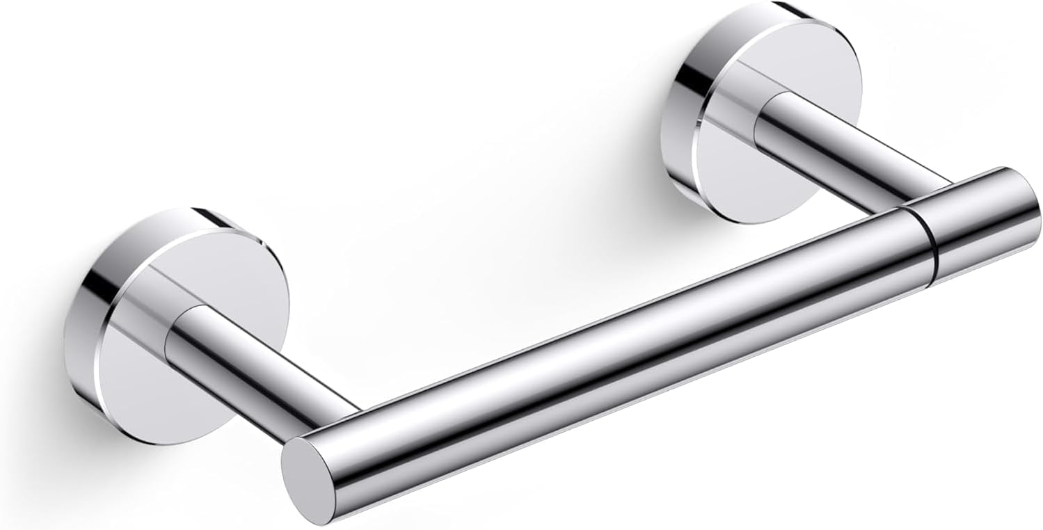 Day Moon™ Brushed Gold Toilet Paper Holder with Shelf, Wipe Holder for Bathroom Flushable Wipes Dispenser, Toilet Paper and Wipes Holder, Toilet Paper Holder with Storage