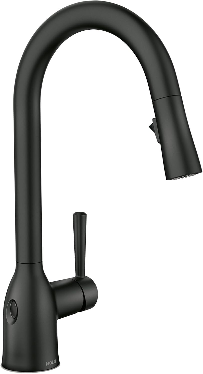 Moen Adler Spot Resist Stainless One-Handle High Arc Pulldown Kitchen Faucet with Power Clean, 87233SRS
