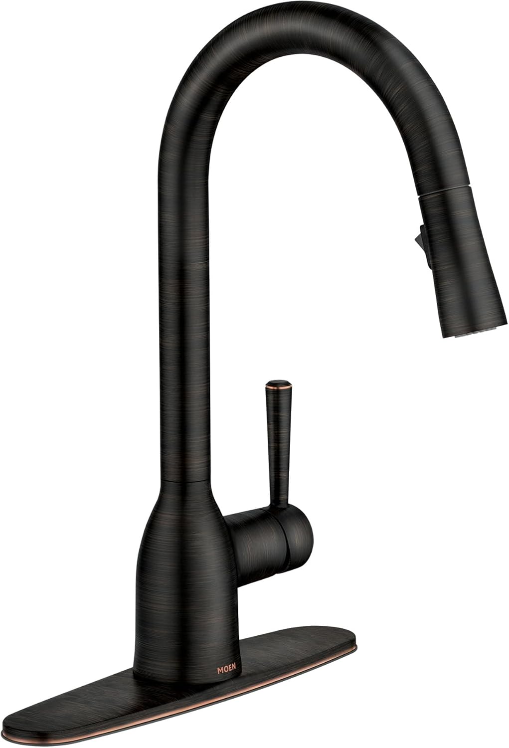 Moen Adler Spot Resist Stainless One-Handle High Arc Pulldown Kitchen Faucet with Power Clean, 87233SRS