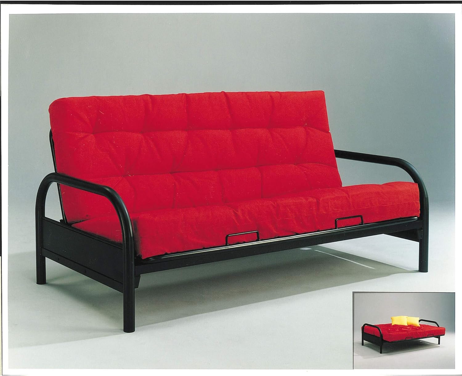 Adjustable Frame for Futon Black Metal Modern Contemporary Solid