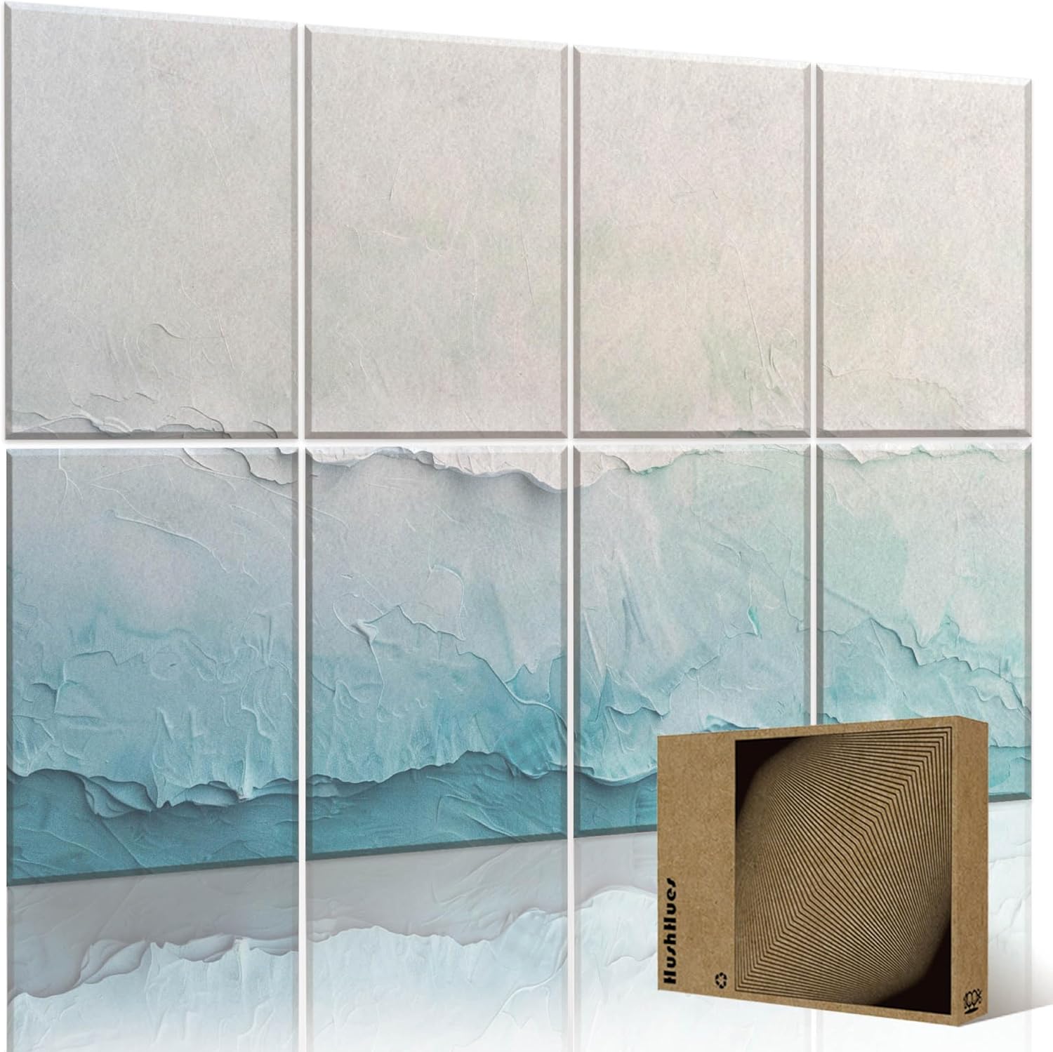 6-Pack Art Acoustic Panels 72x48 Inches Large Decorative Acoustic Panels, Sound Absorbing Wall Art for Home, Office, and Studio Noise Reduction