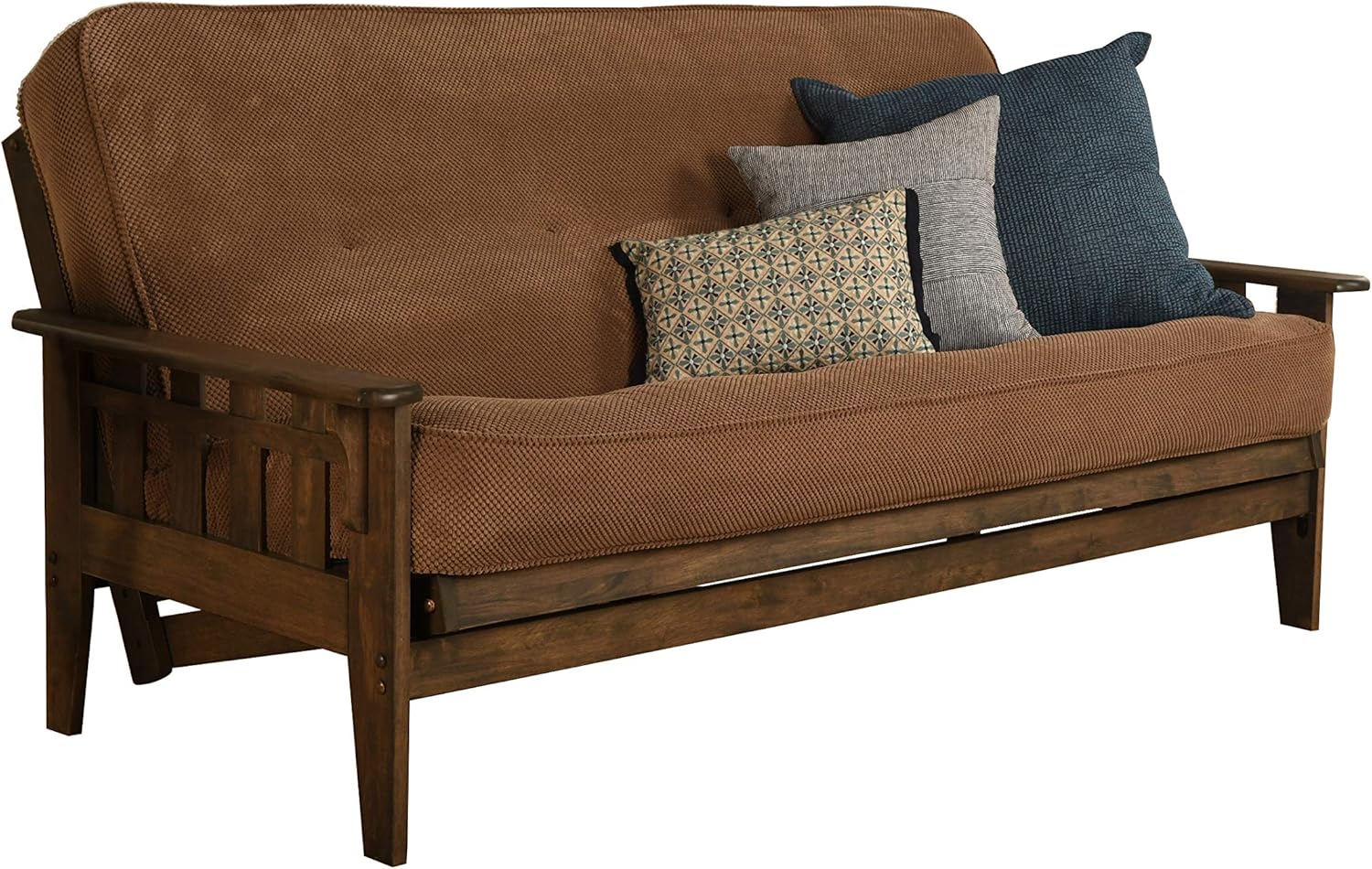 Kodiak Furniture Tucson Full Size Futon Frame, Rustic Walnut