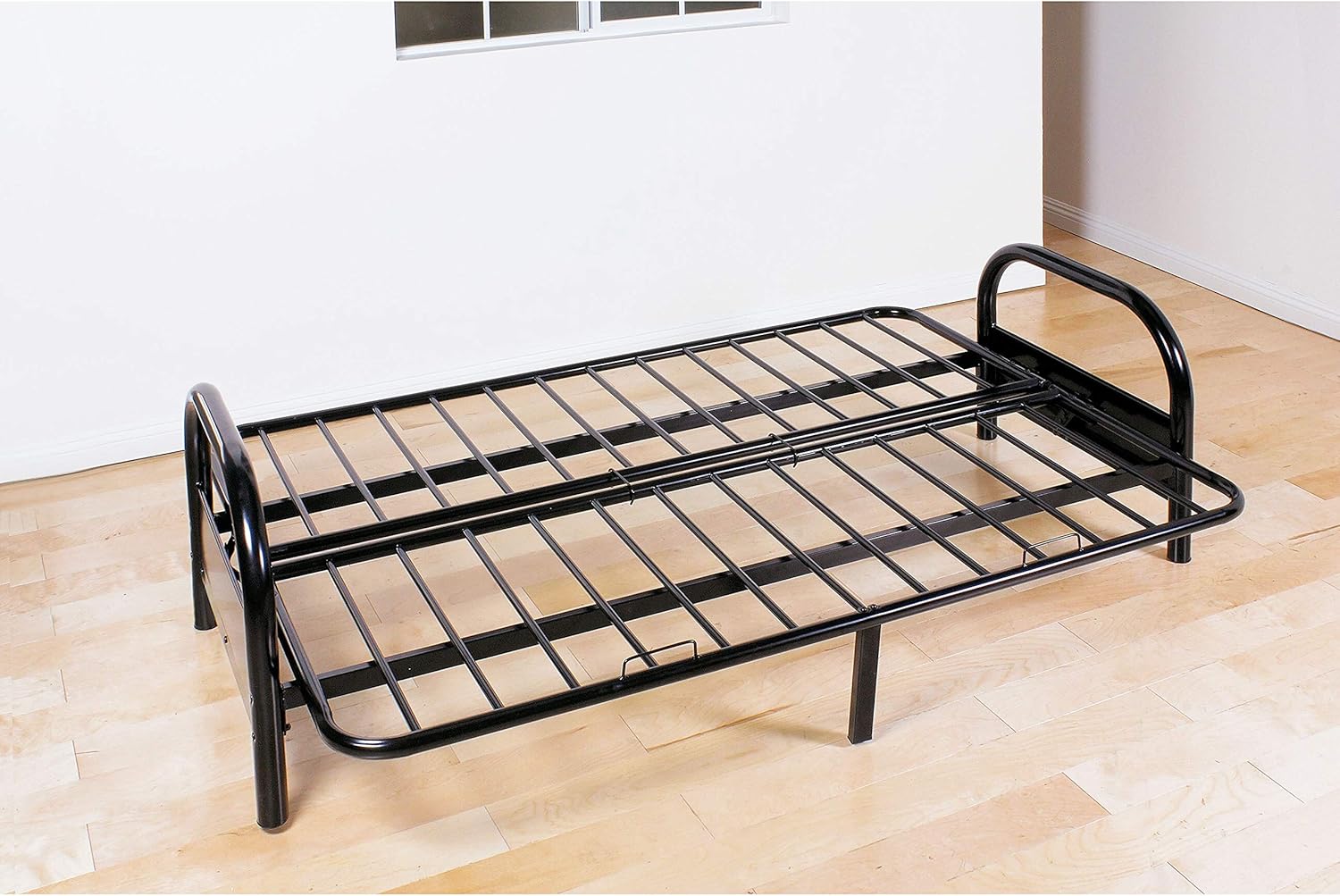 Adjustable Frame for Futon Black Metal Modern Contemporary Solid