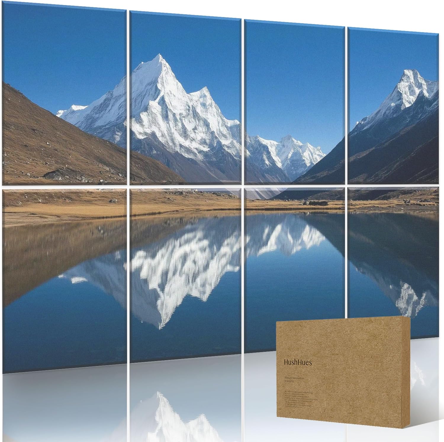6-Pack Art Acoustic Panels 72x48 Inches Large Decorative Acoustic Panels, Sound Absorbing Wall Art for Home, Office, and Studio Noise Reduction