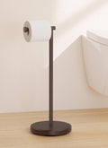 KES Gold Toilet Paper Holder Stand 26" H (Taller Version), Free Standing Toilet Paper Roll Holder with Weighted Base for Bathroom, Rustproof SUS304 Stainless Steel Brushed Gold, BPH283S66-BZ