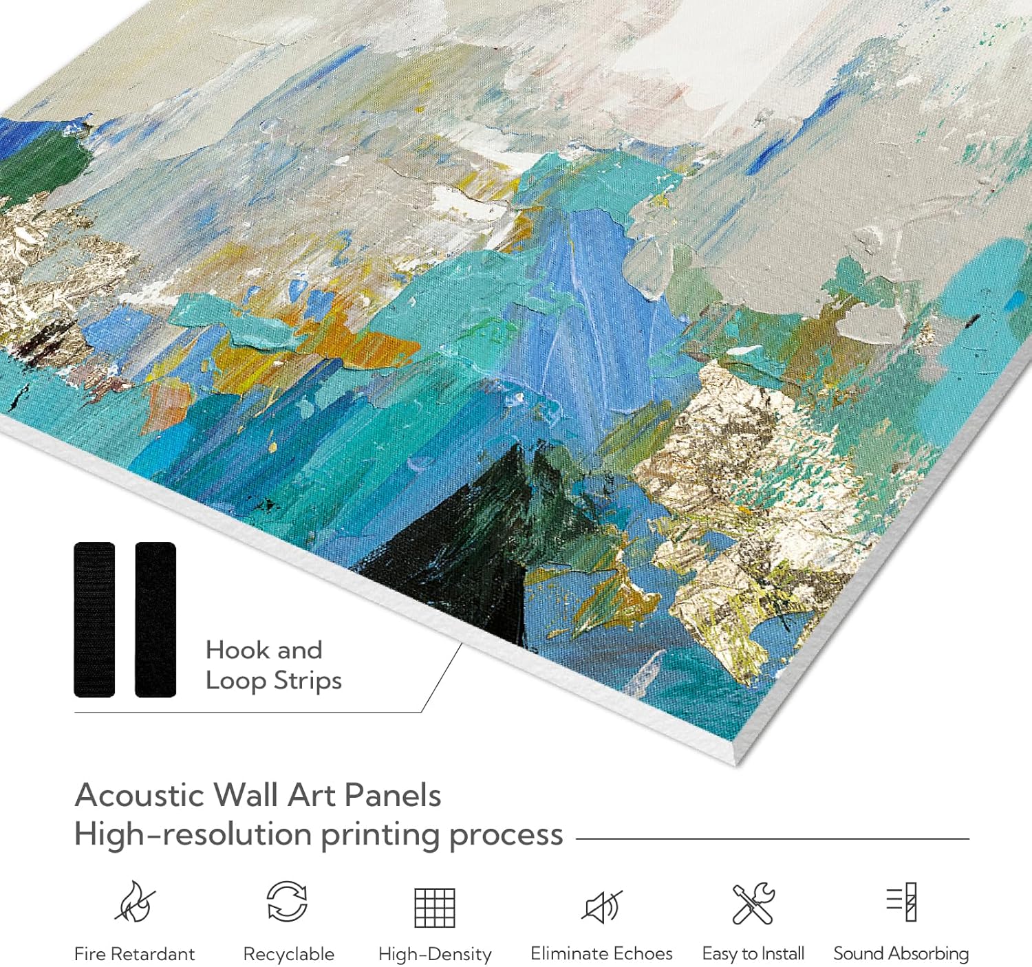 Olanglab Art Acoustic Panels, 72 "x48" Sound Absorbing Panels 6 Pack, Sound proofing Wall Panels for Home Studio, Office, Theater (Wonderful Life)
