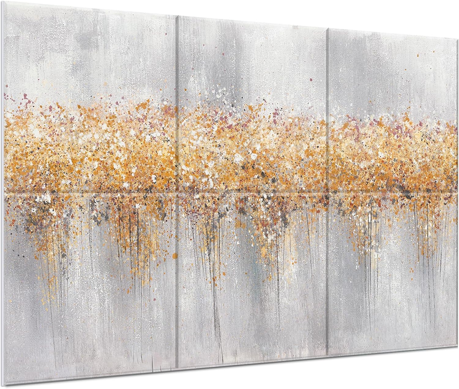 JBER Art Acoustic Panels Decorative, 6 Pack Acoustic Panels Art for Wall Decoration with Self Adhesive, Suitable for Recording Studio, Home Soundproof Wall Panels, 72x48inch (MASAYA CANYON)